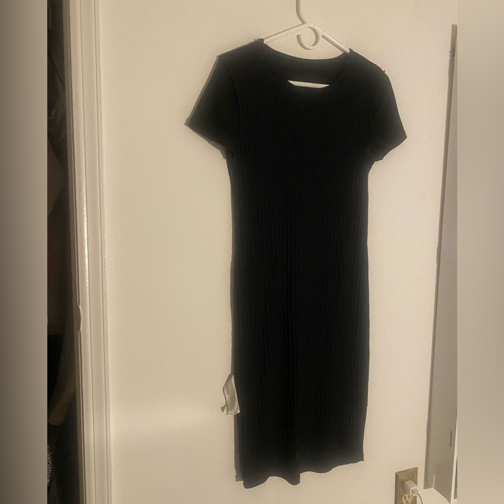 Black dress body con